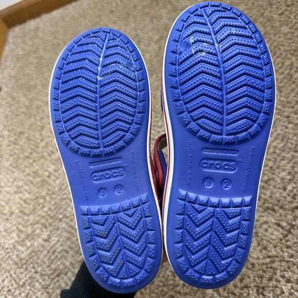 Crocs Bayaband Sandals Kids Cerulean Blue Kids Size J 2 - Picture 6 of 12